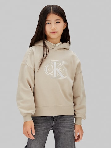 Calvin Klein Jeans Mikina – šedá: přední strana