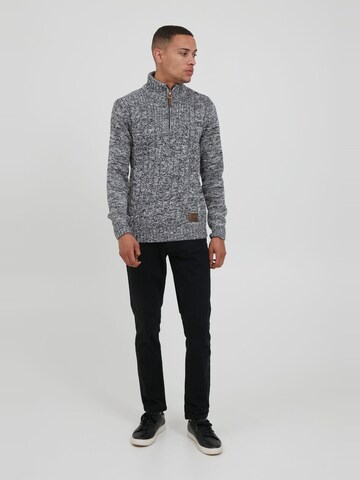 !Solid Strickpullover 'Pankraz' in Blau