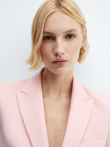 MANGO Blazer 'Boreal' in Pink