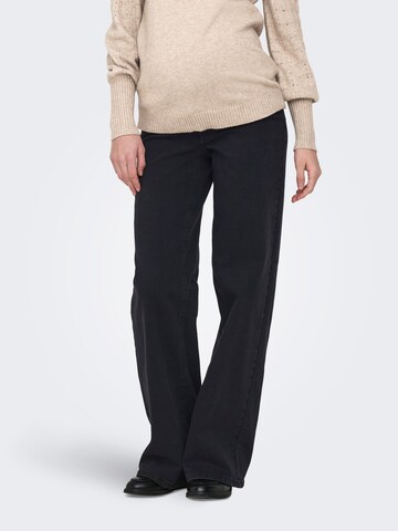 Loosefit Jeans 'OLMMadison' di Only Maternity in nero: frontale