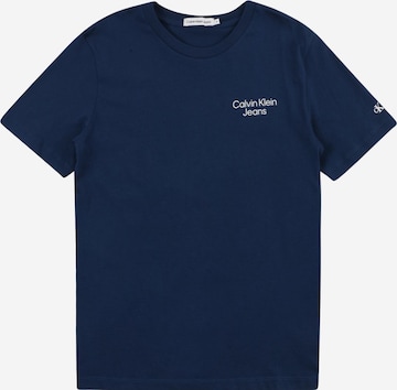 Calvin Klein Jeans - Camiseta en azul: frente