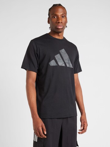 T-Shirt fonctionnel 'TR-ESSEA' ADIDAS PERFORMANCE en noir : devant