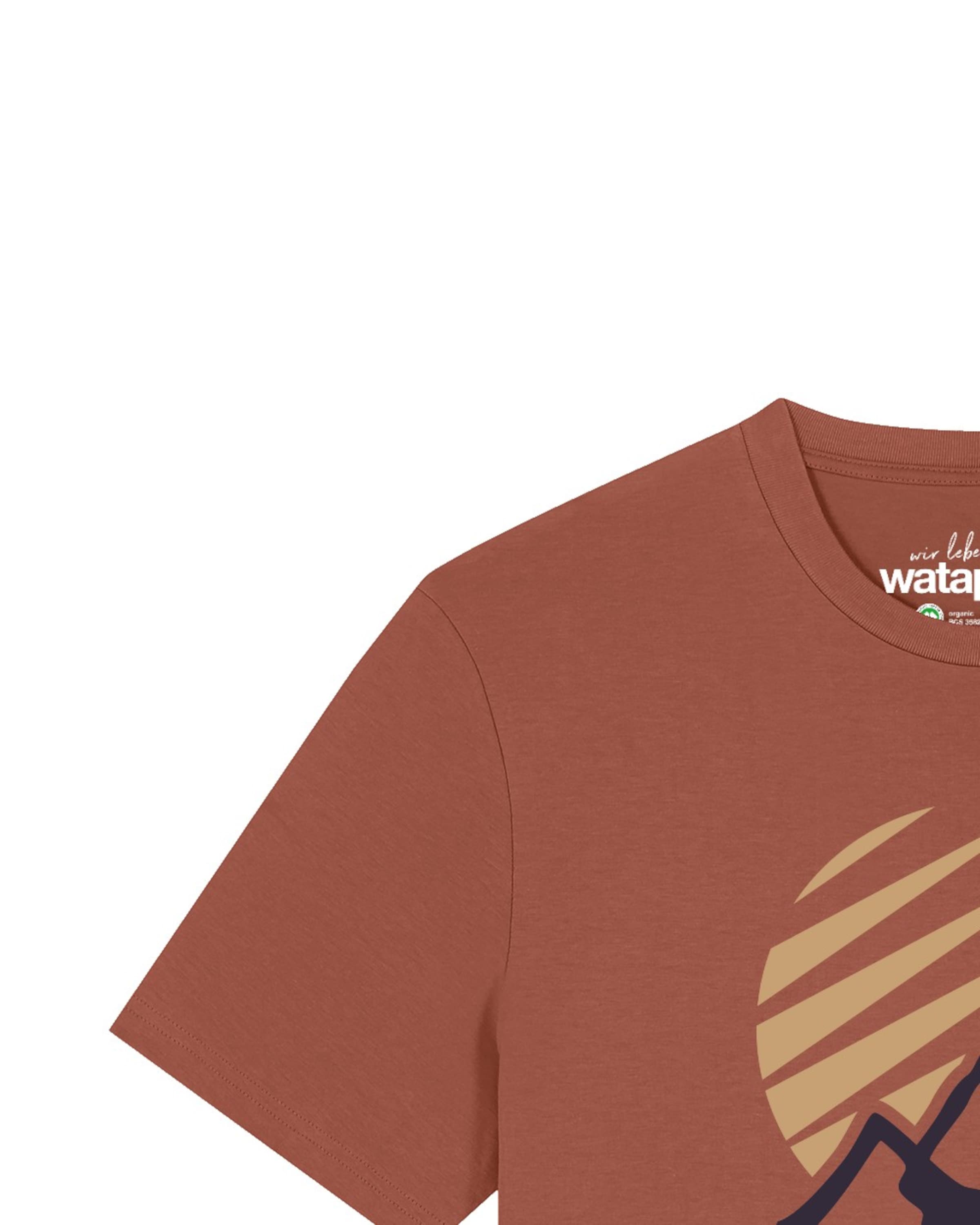 Watapparel Shirt 'Mountain and Sun' in Red
