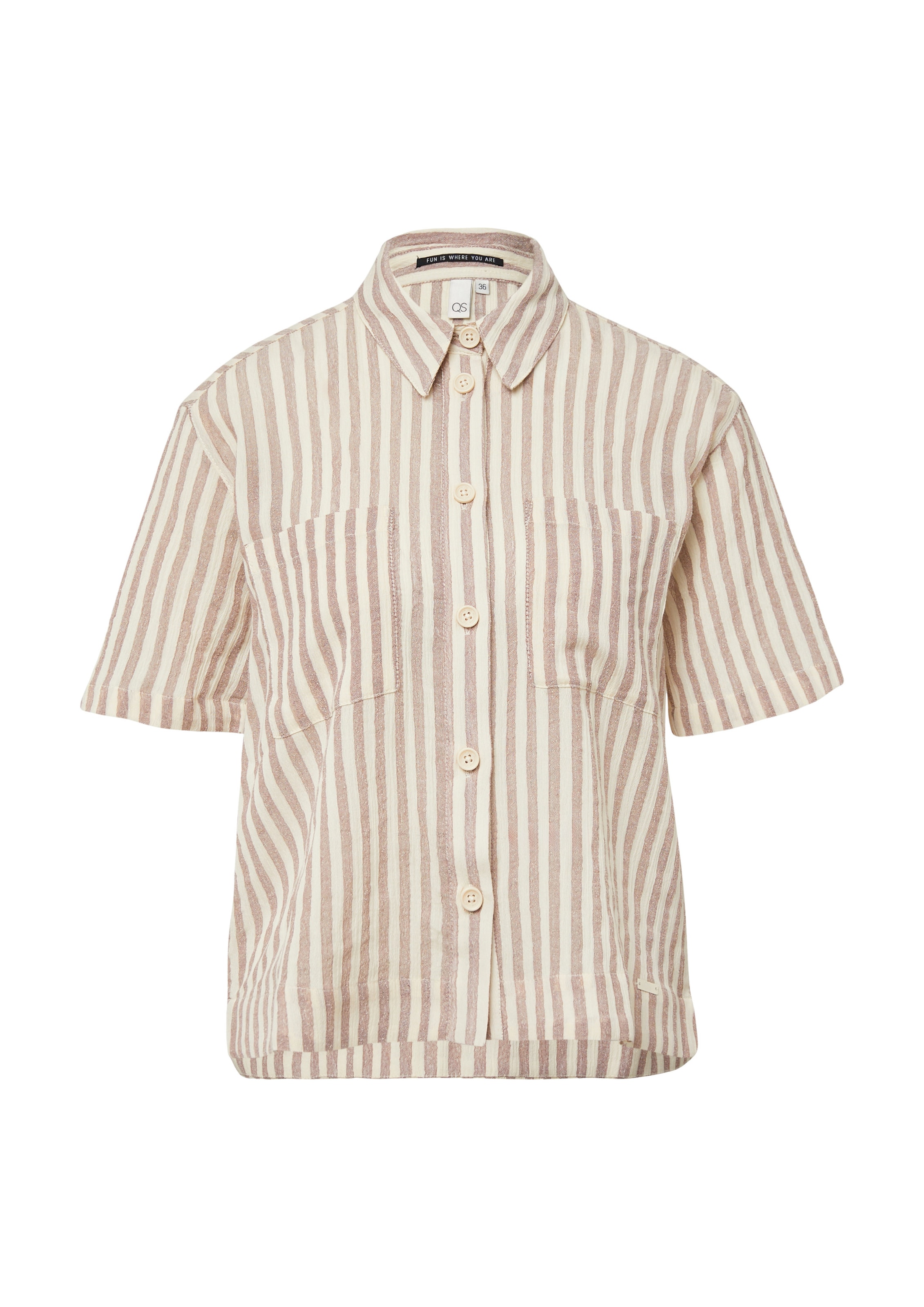 QS Blouse in Pink: front