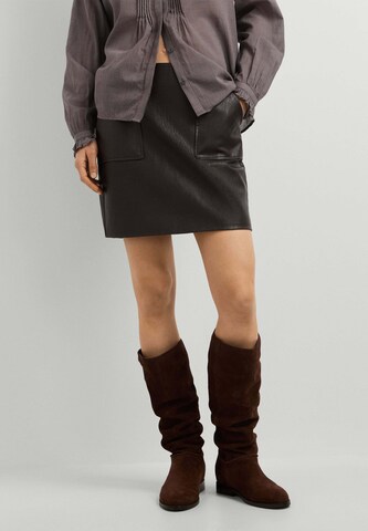 Jupe 'Lina' Pepe Jeans en marron : devant