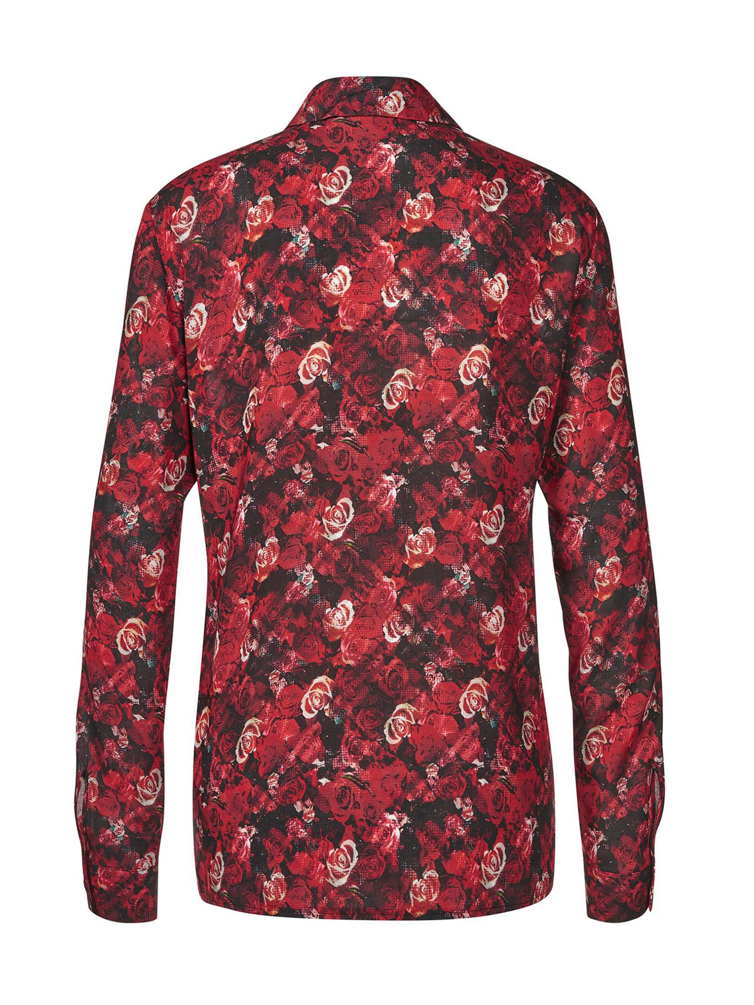 Goldner Blouse in Rood