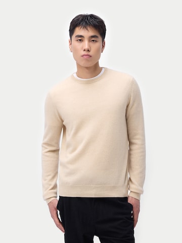 GOBI Cashmere - Jersey en beige: frente
