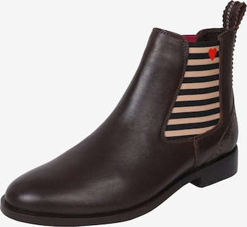 Crickit Chelsea boots ' SUVI ' in Bruin: voorkant