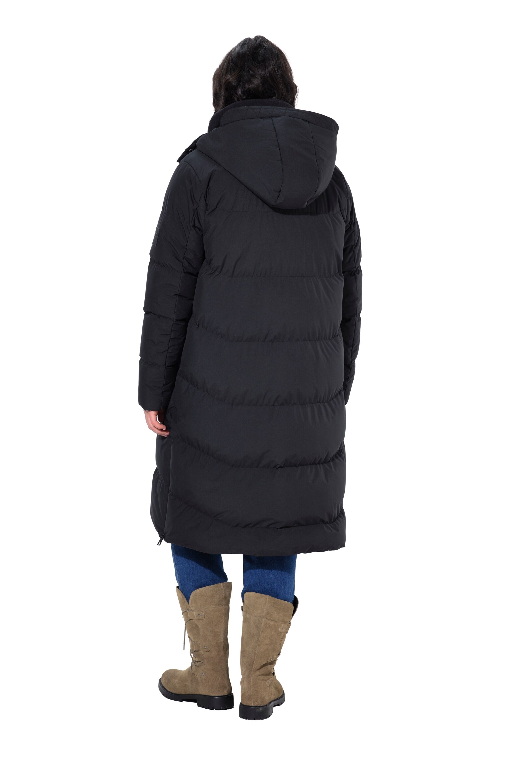 Ulla Popken Mantel in Schwarz