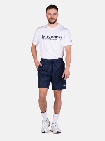 Sergio Tacchini Regular Workout Pants ' ROB 021 ' in Blue