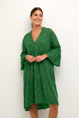 Kaffe Jurk 'Isolde' in Groen: voorkant