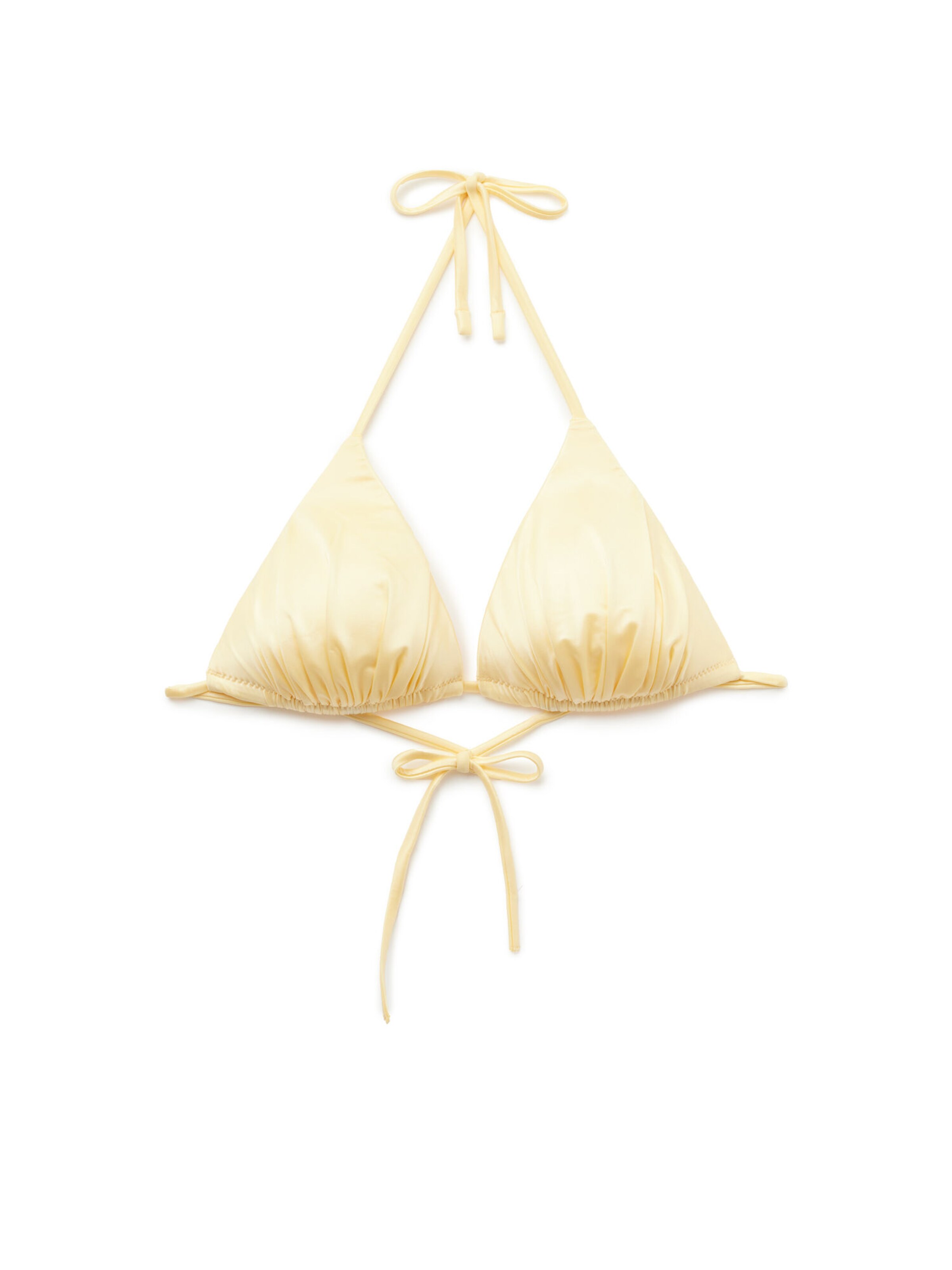 Tezenis Triangel Bikini Oberteil in Gelb: Vorderseite