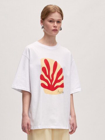 EDITED Shirt 'Xia' in Wit: voorkant