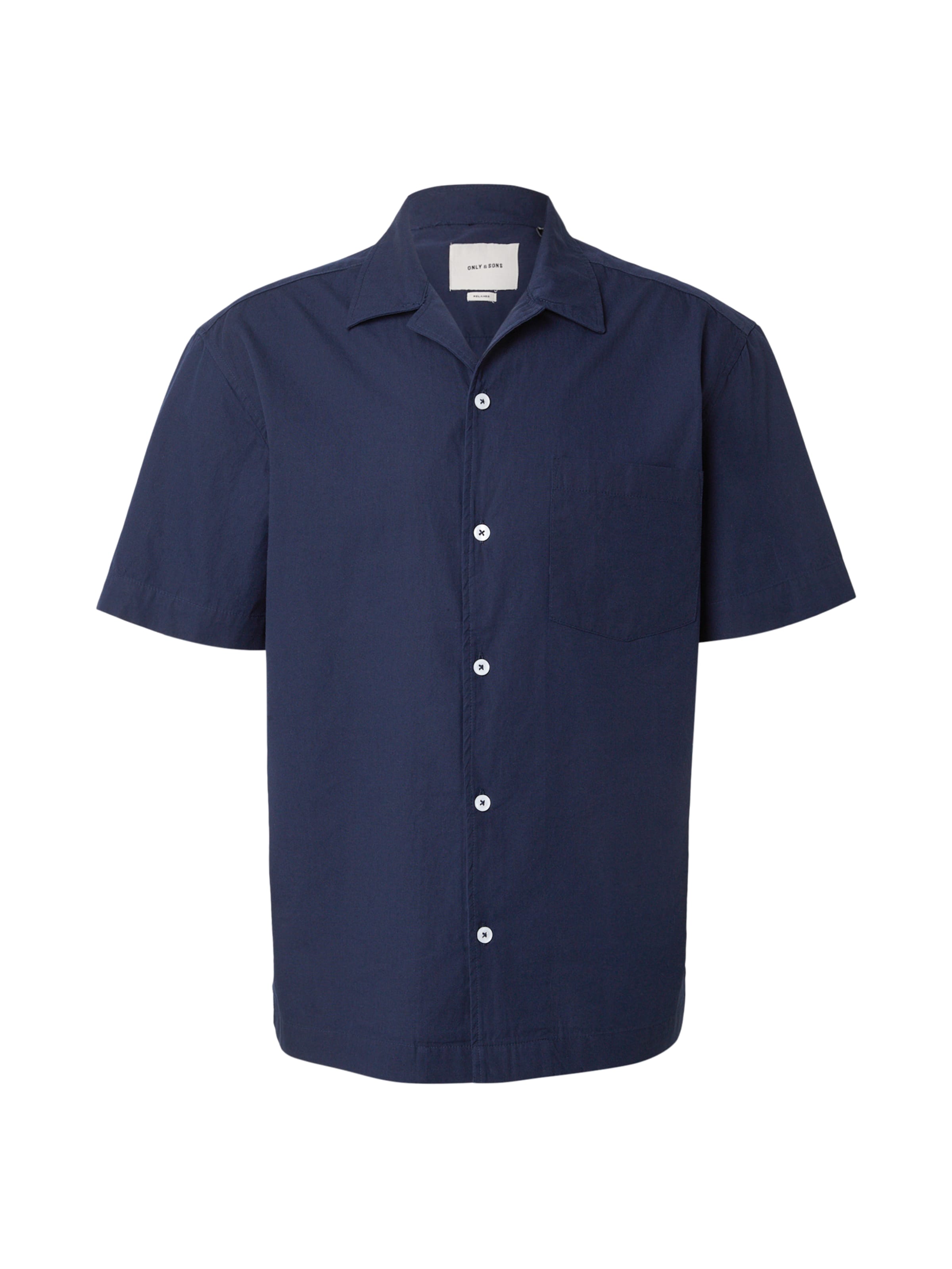 Regular fit Camicia di Only & Sons in blu: frontale