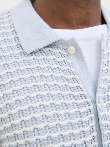 JACK & JONES Gebreid vest 'JORDia' in Blauw