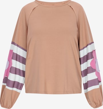Sweat-shirt 'Fashion Look' Gaya en marron : devant