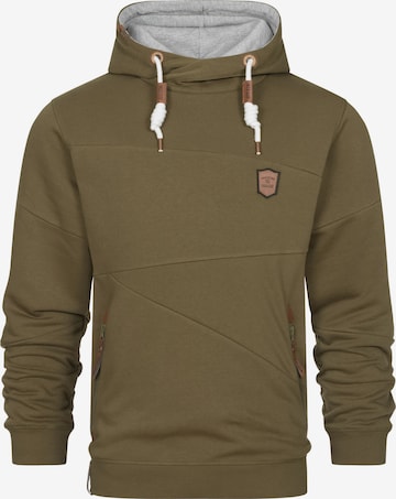 INDICODE Sweatshirt in Green: front