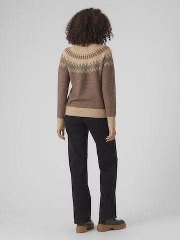VERO MODA Sweater 'SIMONE' in Brown