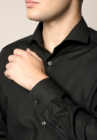 ETERNA Slim Fit Hemd in Schwarz