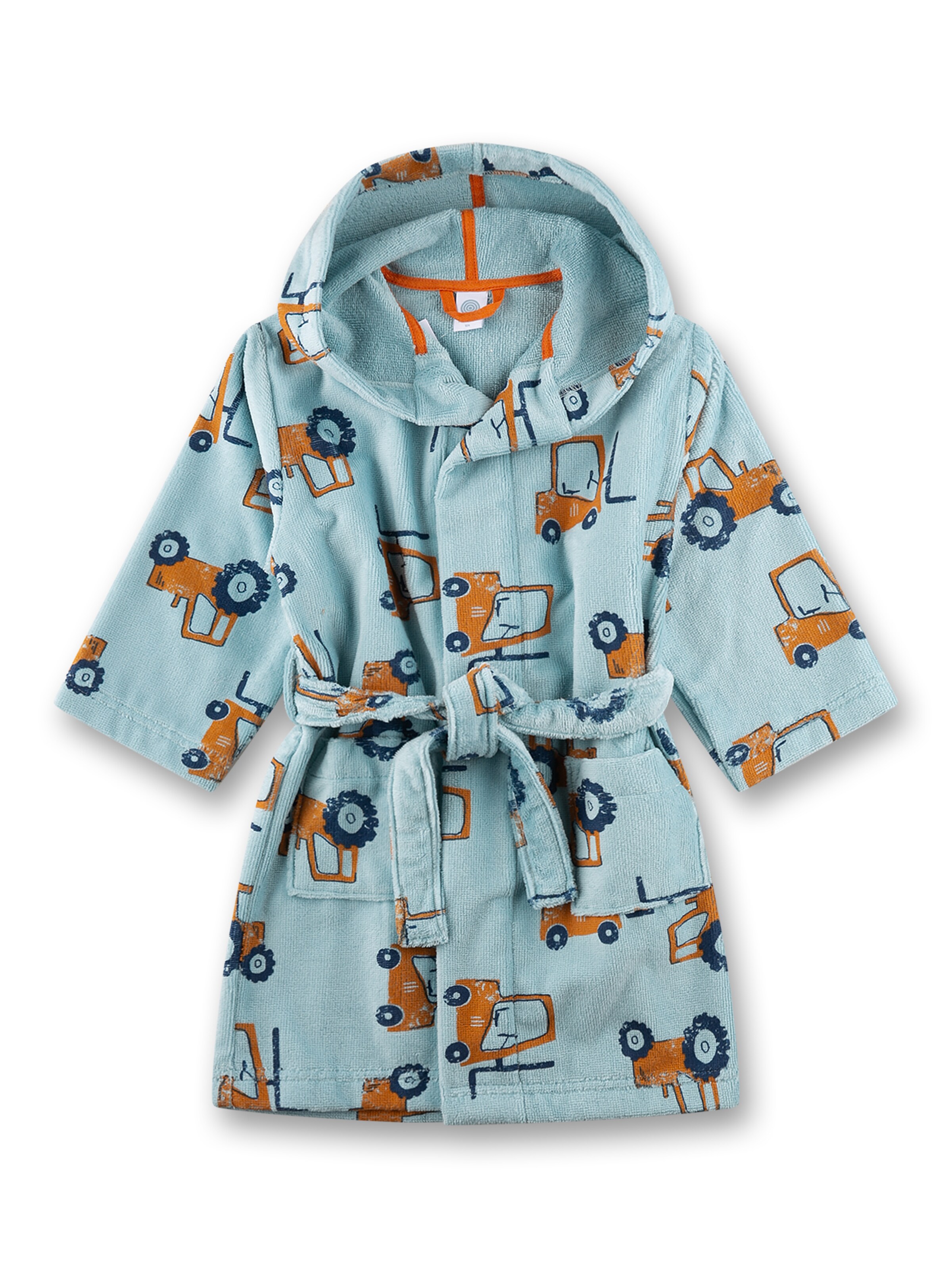 Accappatoio di Sanetta in blu: frontale