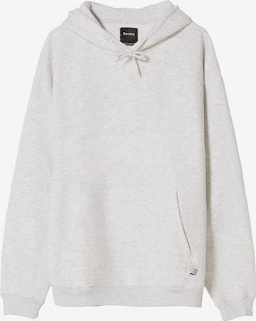 Bershka Sweatshirt in Grey: front