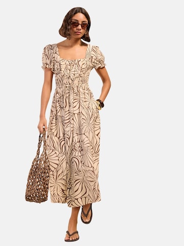 Friends Like These - Vestido de verano en beige: frente