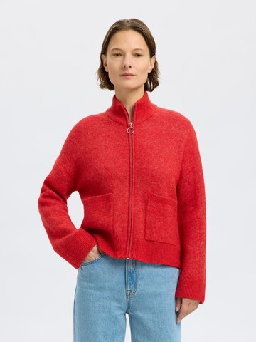 SELECTED FEMME Cardigan i rød: forside