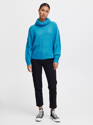 ICHI Sweter 'KAMARA' w kolorze niebieski
