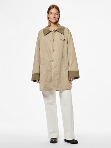Manteau mi-saison 'SORMA ' PIECES en beige
