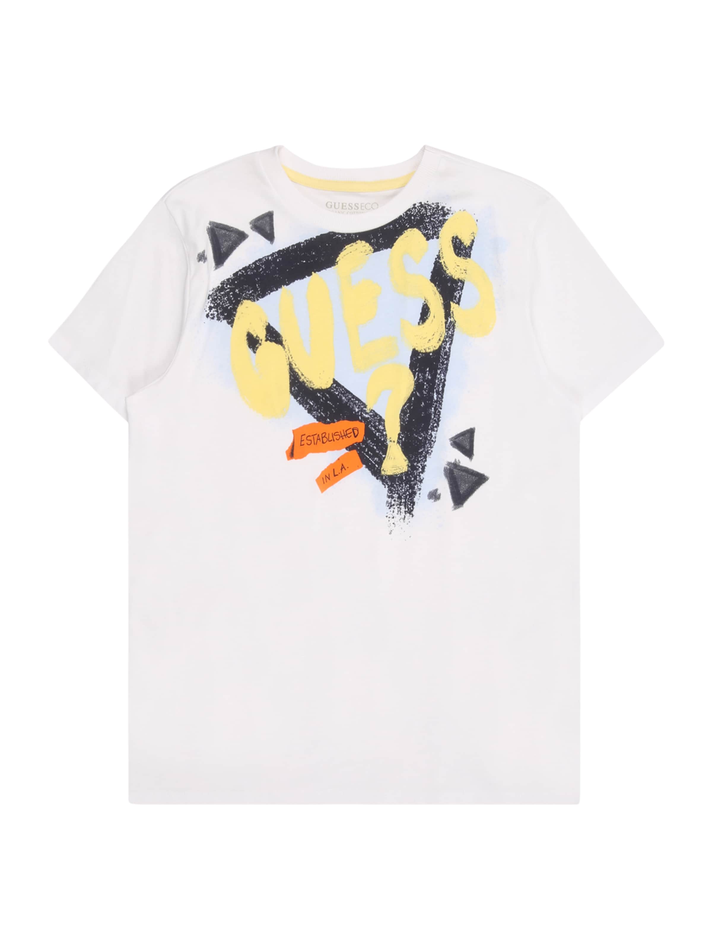 GUESS Μπλουζάκι σε λευκό: μπροστά