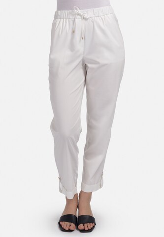 HELMIDGE Tapered Pants in White: front