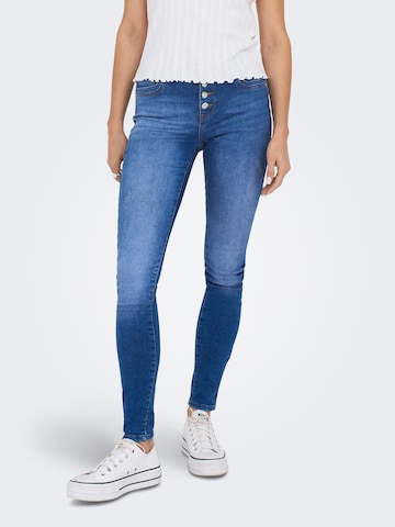 ONLY Skinny Jeans 'BLUSH' in Blauw: voorkant