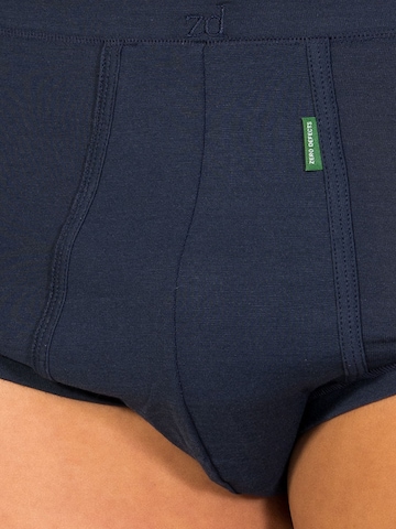 zd ZERO DEFECTS - Braga 'Senior Fly Front Brief' en azul