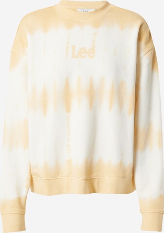 Sweat-shirt Lee en jaune : devant