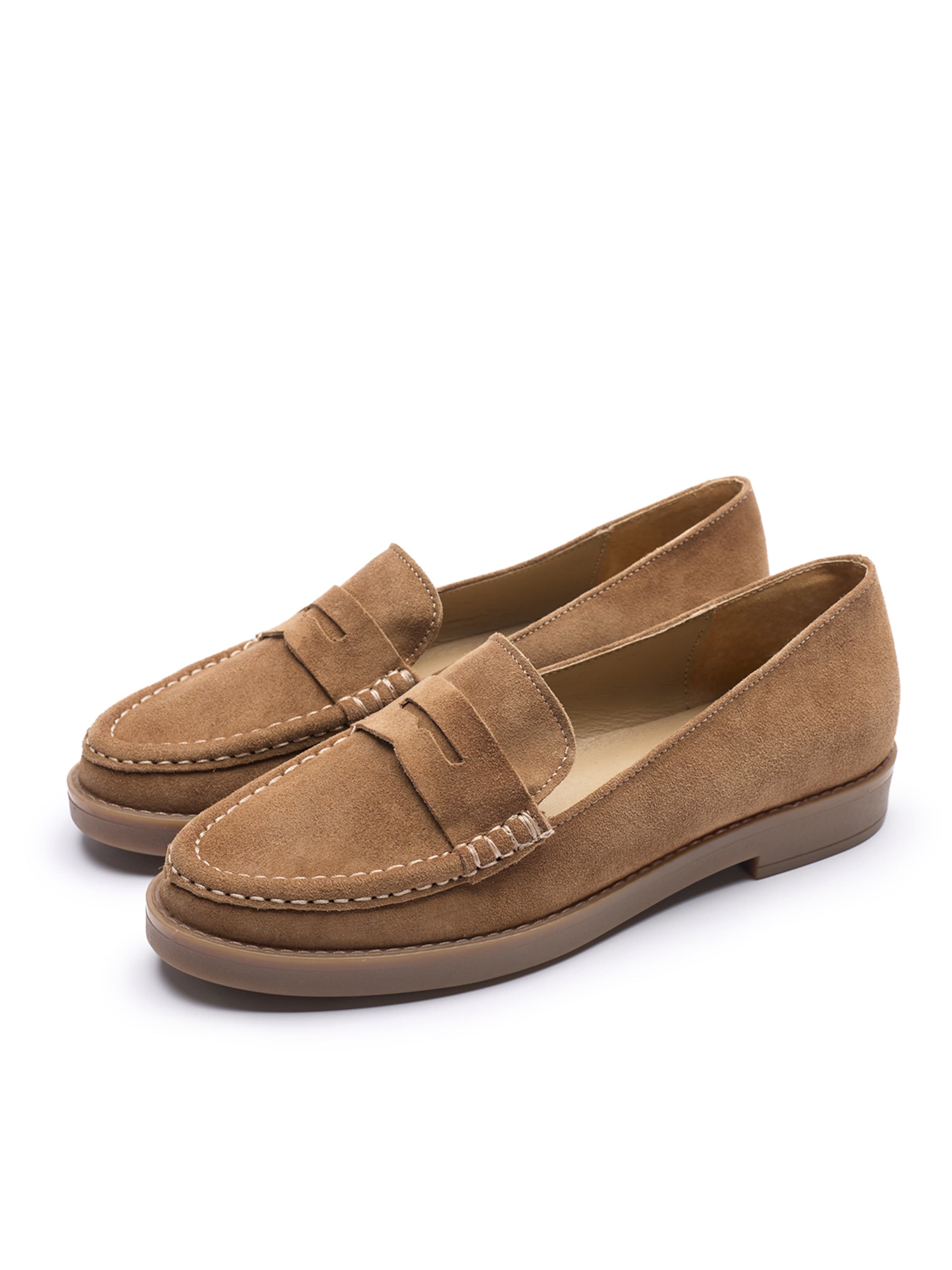 RYLKO Pantofle w kolorze brązowy: przód