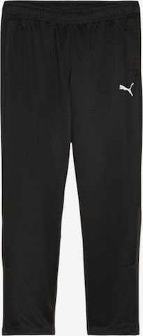 PUMA Regular Workout Pants 'teamFINAL' in Black: front