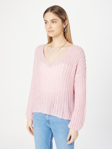 Pullover di Sublevel in rosa: frontale