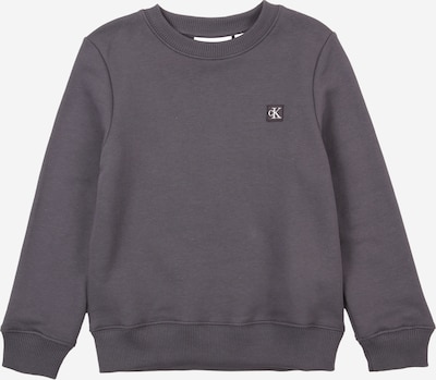 Calvin Klein Jeans Sweater majica u tamo siva / bijela, Pregled proizvoda