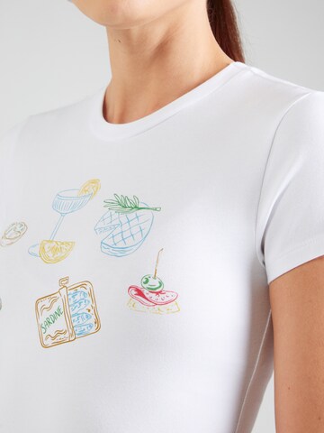 ONLY Majica 'ONLWINSLET' | bela barva