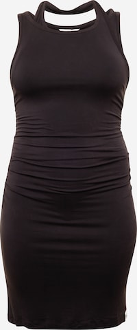 Rochie de la Calvin Klein Jeans Plus pe negru: față