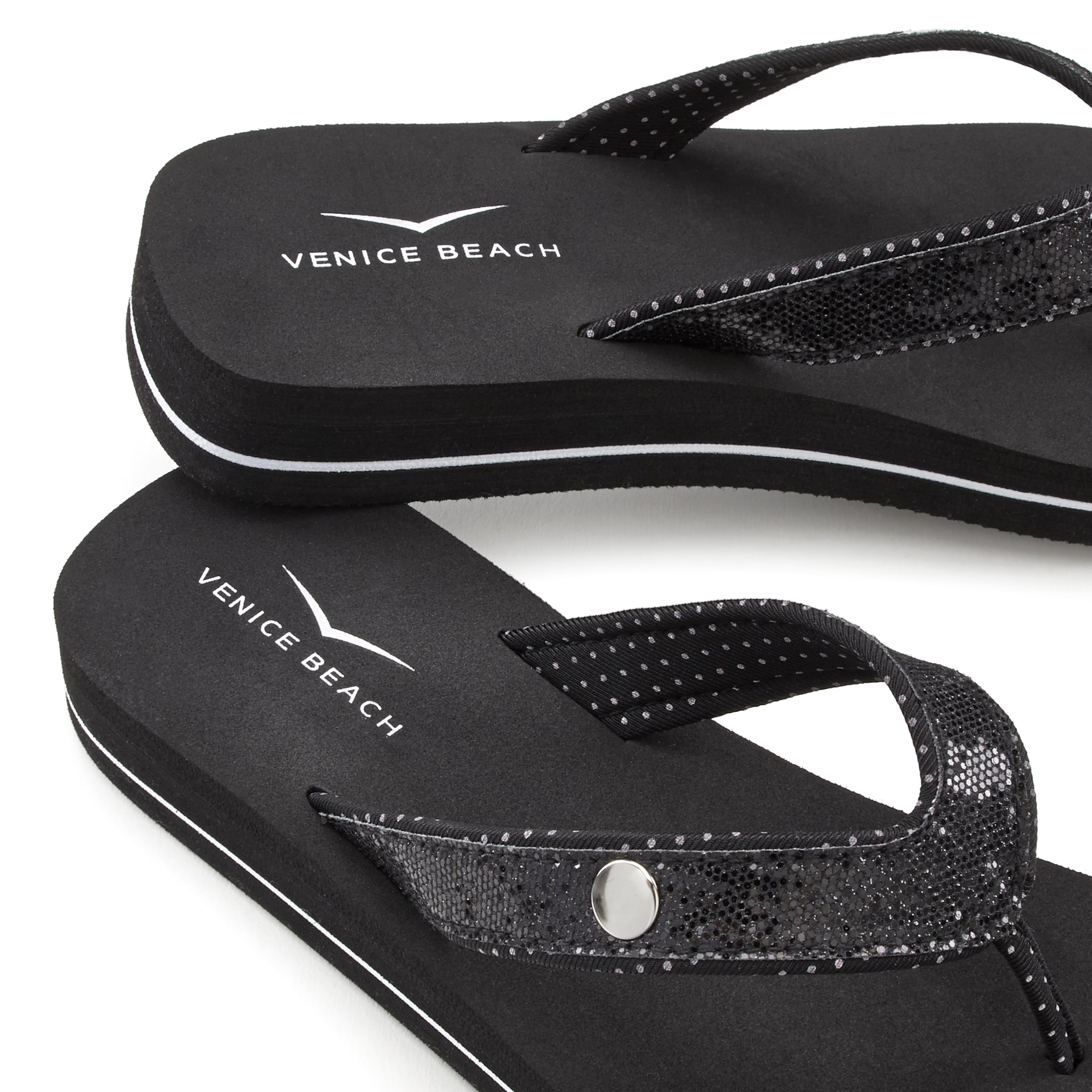 VENICE BEACH T-bar sandals in Black