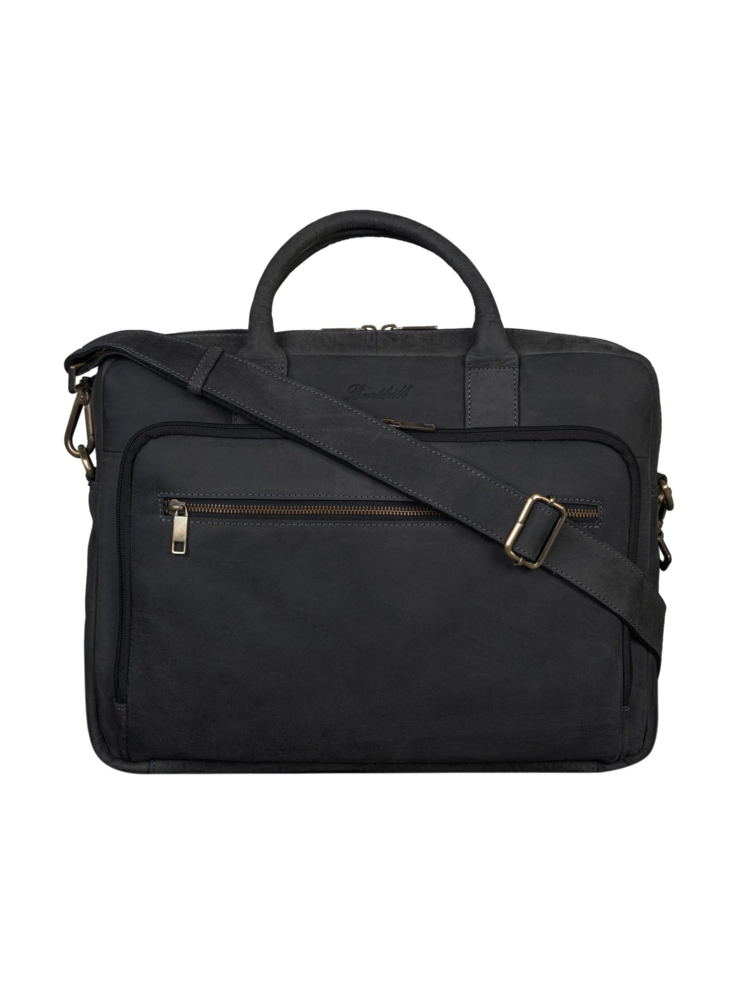 Benthill Aktenkoffer‌‌‌ in Schwarz: Vorderseite