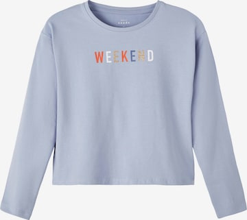 T-Shirt 'Vix' NAME IT en bleu : devant