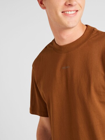 HUGO Shirt 'Dapolino' in Brown