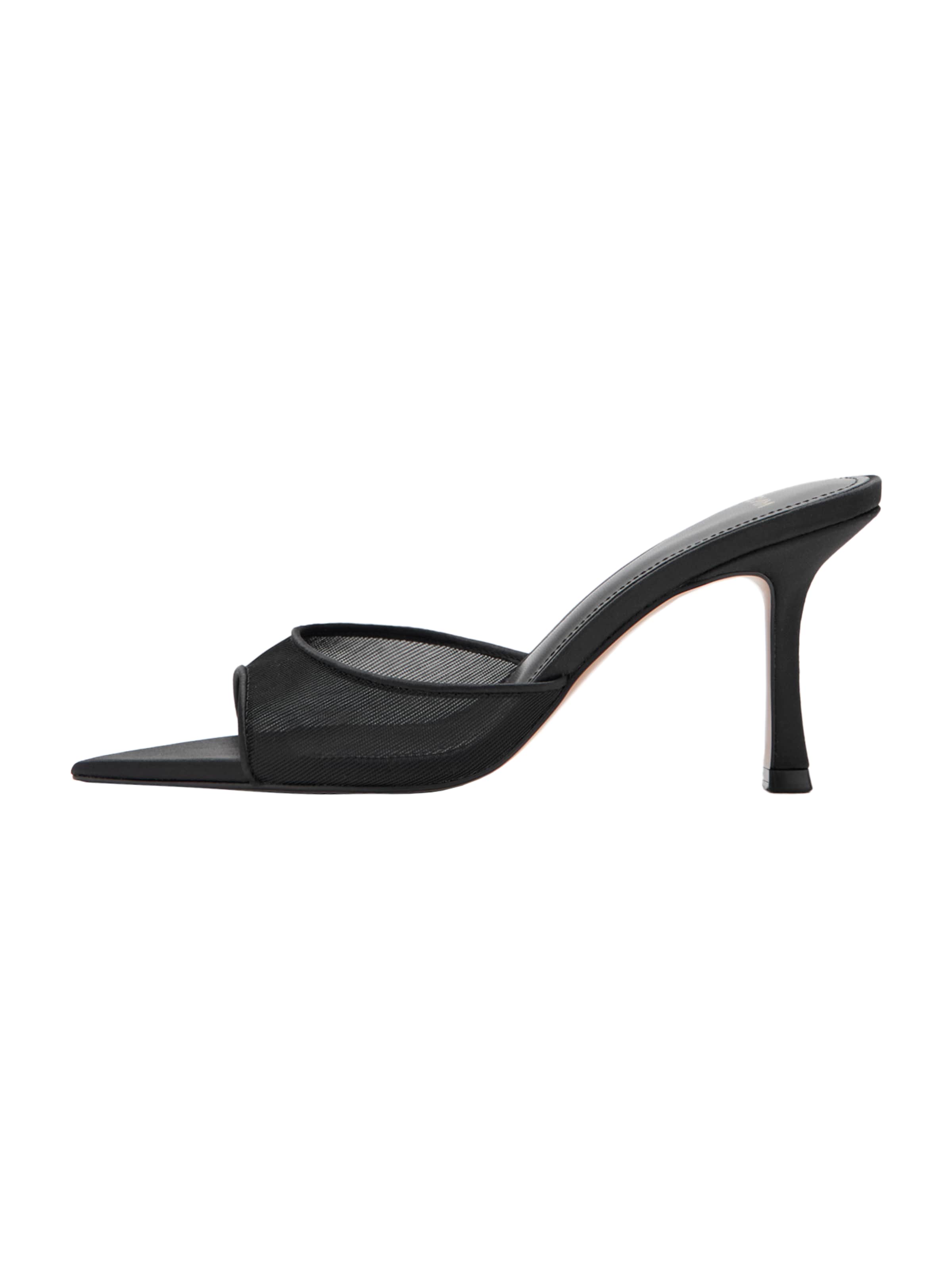 MANGO Šľapky - Čierna: predná strana