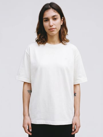 DROP.GOODS Oversized Shirt 'Organic' in White: front