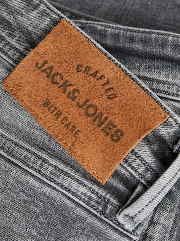 JACK & JONES Úzky strih Džínsy 'JJIGlenn JJCole' - Sivá