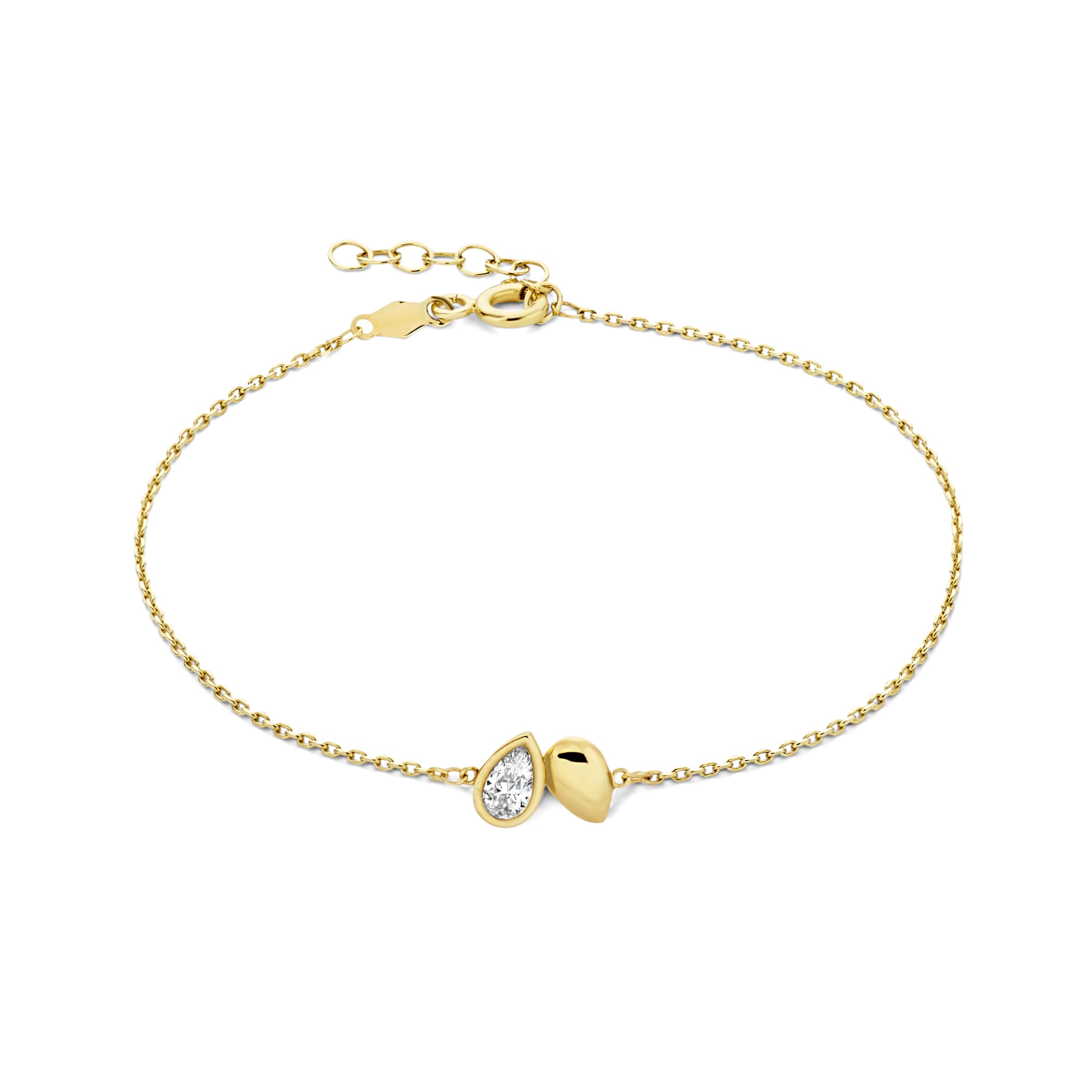Beloro Jewels Armband in Goud: voorkant