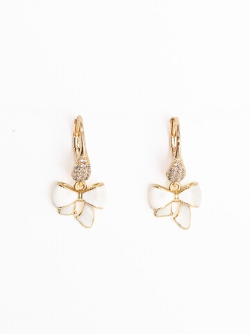 Secret Stones Earrings 'Elegant beauty' in White: front