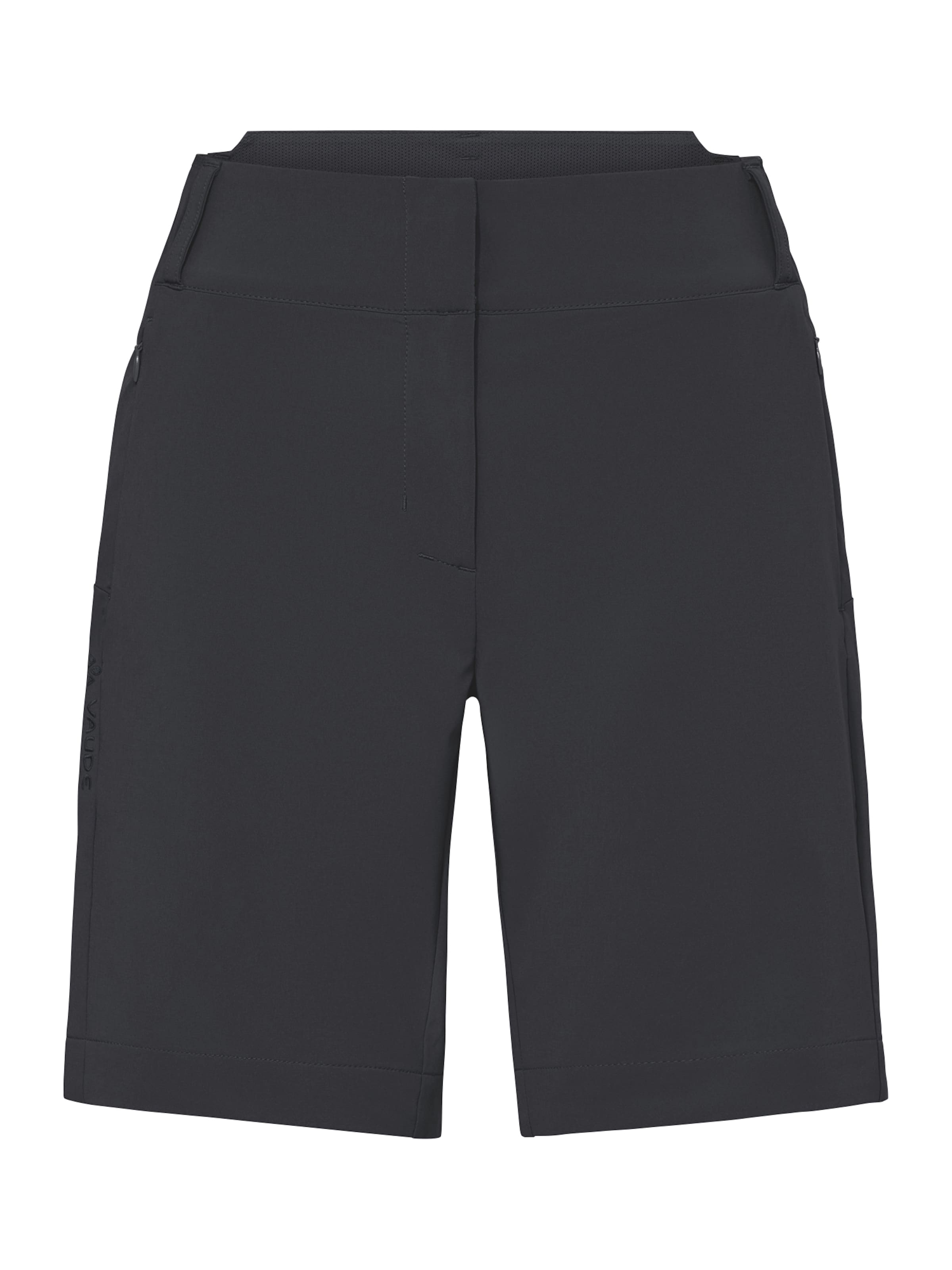 VAUDE Regular Outdoor trousers 'Skomer' in Black: front